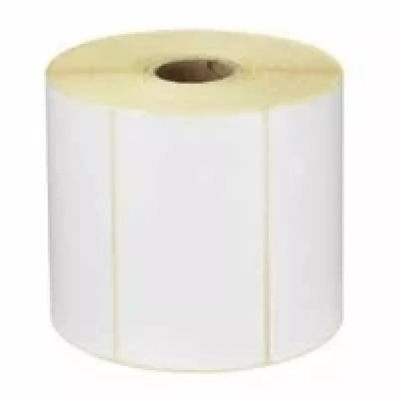 Zebra Z-Select 2000T Thermal Transfer Label Roll - Matt White Coated Paper, Permanent Acrylic Adhesive, 25.4 x 88.9 mm, 6 Rolls x 5180 Labels