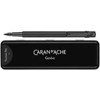 Caran d'Ache 849 Black Code Fountain Pen, Medium Nib, Matte Black 840.496