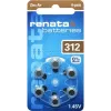 Renata ZA312 Zinc-Air Hearing Aid Battery PR41 165 mAh 1.4 V 6-Pack ZA312.DP6 0HG