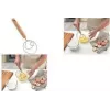 Metaltex Arizona Danish Dough Whisk with Beechwood Handle, Brown/Silver 238412000