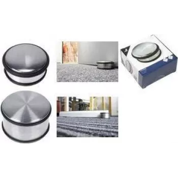 Kangaro K-11000 Chrome-Plated Metal Door Stopper, 100 mm Diameter, 45 mm Height, 1.25 kg
