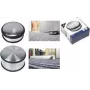 Kangaro K-11000 Chrome-Plated Metal Door Stopper, 100 mm Diameter, 45 mm Height, 1.25 kg