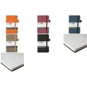 SAKURA Notebook, 90 x 140 mm, Lined, Amber, 80 Sheets, Hardcover, Cream Paper, 1 Piece 94146601