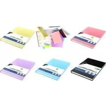 Kangaro K-5350 Sketchbook, 80 Sheets, A4, Pastel Yellow Paper, 100 gsm, Acid-Free, Hardcover
