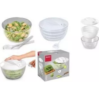 Metaltex Turbo Salad Spinner with Pull Cord, White 252155034