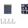 Kangaro Smartphone Wall Organizer with 30 Numbered Pockets, Grey Fabric, Wall-Mountable (K-01501)