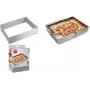 Metaltex Rectangular Adjustable Stainless Steel Cake Frame, Silver, 1 Piece 257717000