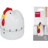 Metaltex Coccodè Mechanical Kitchen Timer, Rooster Design, Red, 60 Minutes 259228014