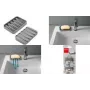 Metaltex Gravity-Soap Soap Tray, Grey, PEVA/EVA, Reversible, 1 Piece 297019000