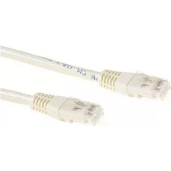 ACT Cat6a U/UTP Patch Cable, 0.25m, Ivory, RJ45, 10Gbps, 500MHz IB3352