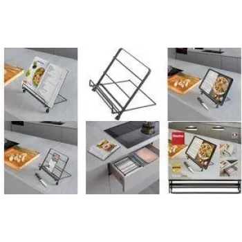 Metaltex Tokyo LAVA Matte Black Cookbook Holder 352918000
