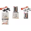 Metaltex VacuumFix Hook Set, Matte Black, 2 Hooks, Drill-Free, 3 kg Load 404998000