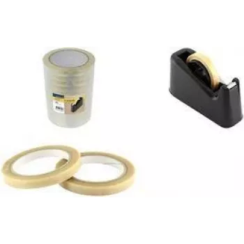 RAADHUIS Adhesive Tape, 19 mm x 66 m, Polypropylene, Transparent, Low-Noise, 1 Roll (RD-351353-8)