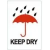 RILLPRINT KEEP DRY Permanent Adhesive Warning Labels, White/Red/Black, 74 x 105 mm, 500 Labels per Roll 76960