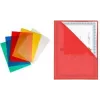 PAVO DIN A4 Document Display Sleeve, Polypropylene, 0.12 mm, Grained, Open Top and Right, Thumb Cut-out, Coloured, 1 Piece 8020645
