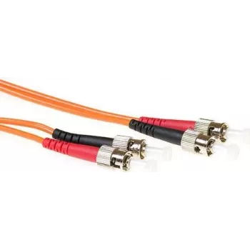 ACT 0.5m LSZH Multimode 62.5/125 OM1 Fiber Patch Cable Duplex ST/ST (RL1000)