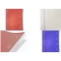 KANGARO College Block 4-in-1, DIN A4, 100 Sheets, Lined, Blue PP Cover, with 4 Repositionable Dividers K-58381