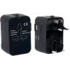 PAVO Universal Travel Adapter with USB Charging (US/AU/EU/UK), Black 8025329