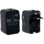 PAVO Universal Travel Adapter with USB Charging (US/AU/EU/UK), Black 8025329