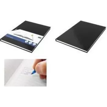 KANGARO K-5520 A4 Notebook, 80 Sheets, Lined, Black Hardcover, 80 gsm