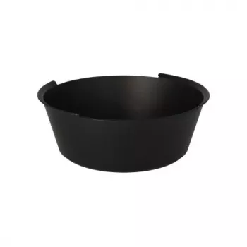 PAPSTAR Circulware Reusable Bowl, Round, 1200 ml, Black, Polypropylene with 30% Mineral Fillers, 1 Piece (97019)