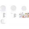 Esmeyer Arcoroc EVERYDAY Soup Plate, 225 mm, White Tempered Glass, Set of 6 (384-3101)