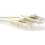 ACT Ivory 0.25m U/UTP CAT6A Snagless RJ45 Patch Cable IB3252
