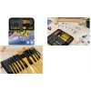 Kangaro Acrylic Paint Brush Set, 10-Piece, Nylon Hair, Assorted Shapes, with Storage Case (K-840003)