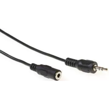 ACT AK2031 Audio Cable 5 m 3.5mm Male to Male Black