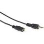 ACT AK2031 Audio Cable 5 m 3.5mm Male to Male Black