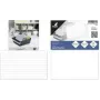 KANGARO K-6104 Index Cards, 200 x 125 mm, Lined, White Cardboard, 190 gsm, Red Header, Blue/Grey Ruling, 100 Cards
