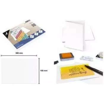 KANGARO K-122552 Folding Card, 105 x 150 mm, 300 gsm, White, 1 Piece