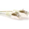 ACT Ivory 3m S/FTP CAT6A Snagless Patch Cable (FB6003)