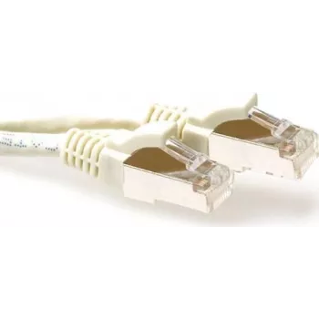 ACT Ivory 3m S/FTP CAT6A Snagless Patch Cable (FB6003)