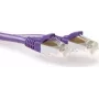 ACT Purple 15m LSZH S/FTP CAT6A Snagless Patch Cable FB8715