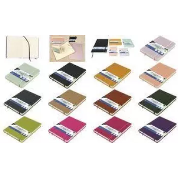 Kangaro Sketchbook A5, 80 Sheets, Cold Grey PU Hardcover, 140 gsm Cream Paper K-861225