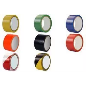 RILLPRINT T61900 Floor Marking Tape, 50 mm x 33 m, Yellow/Black Striped, PVC, Excellent Adhesion