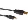 ACT SB2413 USB 2.0 Cable 3 m USB-A Male to Mini-USB B Male Black