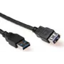 ACT SB3040 USB 2.0 Extension Cable 0.5m USB-A Male to USB-A Female Black