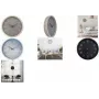 NEXTIME NXT ECO Quartz Wall Clock 300 mm Black Dial Grey Case White Numerals 7373ZW
