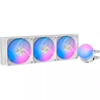 Ocypus Delta L36 ARGB V2 White AIO Liquid CPU Cooler, 360mm Radiator, 3x120mm ARGB Fans, Intel & AMD