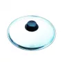 PYREX Classic Glass Lid 26 cm, Borosilicate Glass, Black Handle, Oven & Dishwasher Safe