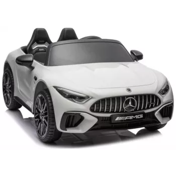 LEAN CARS Mercedes AMG SL63 Battery-Powered Ride-On Car White