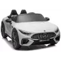 LEAN CARS Mercedes AMG SL63 Battery-Powered Ride-On Car White
