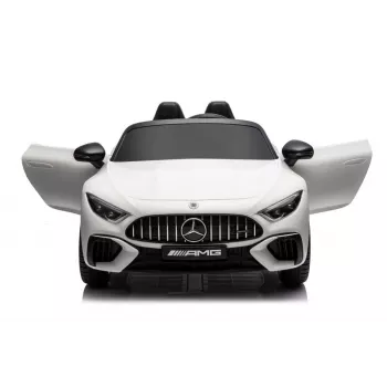 LEAN CARS Mercedes AMG SL63 Battery-Powered Ride-On Car White