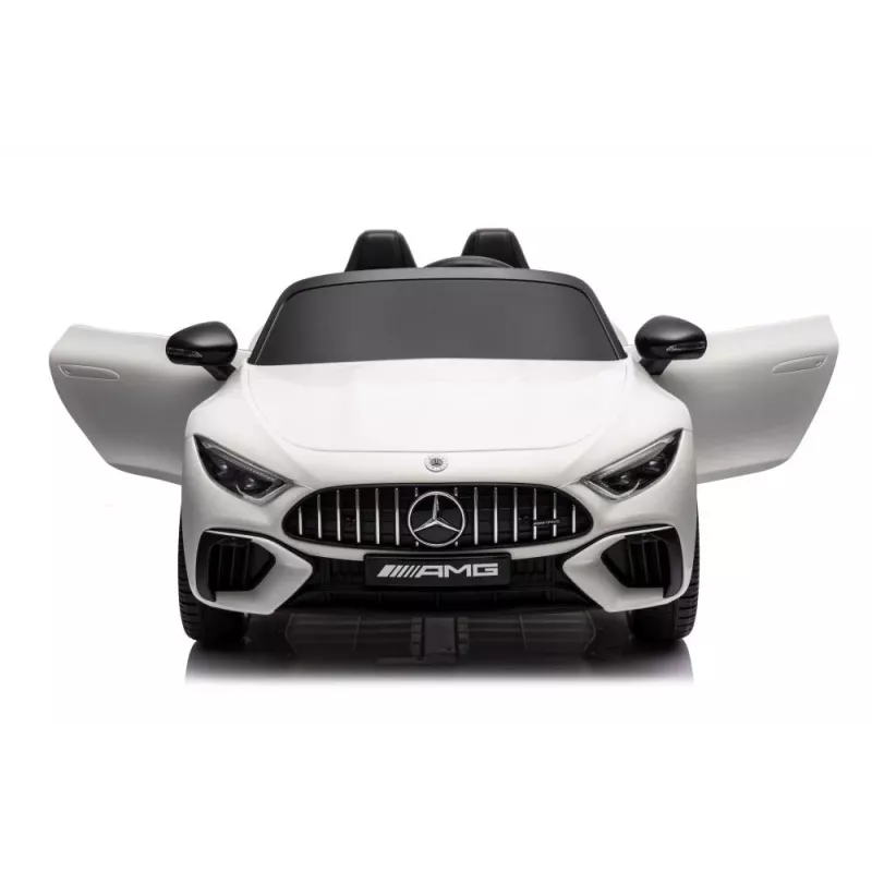 LEAN CARS Mercedes AMG SL63 Battery-Powered Ride-On Car White