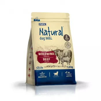 NATURAL Beef with Lamb M&L Dry Dog Food 1.6kg