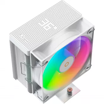 OCYPUS Gamma A40 ARGB Digital Low-Profile CPU Cooler - White, 100 mm