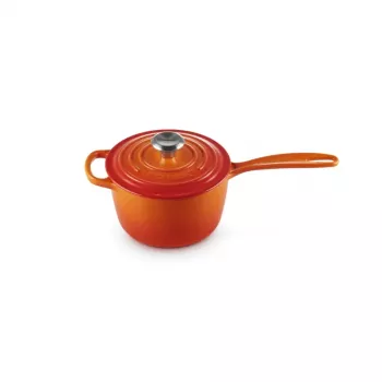 Le Creuset Cast Iron Saucepan 16cm 1.5L Orange