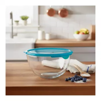 PYREX Glass Mixing Bowl with Lid 2.3L Ø21cm